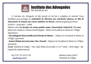 Solenidade de abrtura - 1 agosto